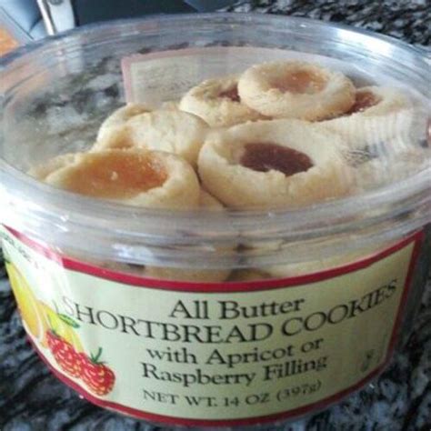 Trader Joe's All Butter Shortbread Cookies with Apricot or Raspberry ...