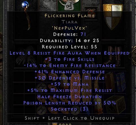 First Flickering Flame for my Fireball/Meteor sorcereress : r/Diablo_2 ...