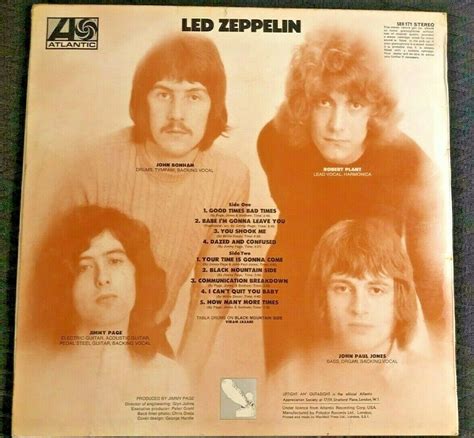 popsike.com - Led Zeppelin 1 1969 1st Press Uncorrected A//1 B//1 Turquoise Sleeve Vinyl LP ...