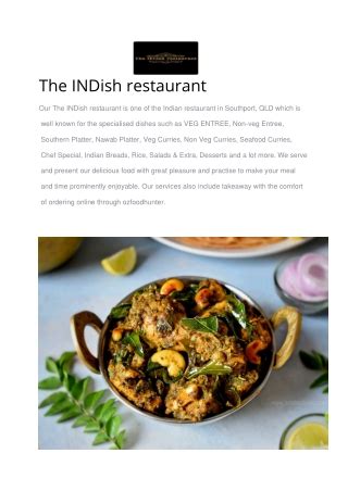 PPT - 5% Off - The INDish restaurant Southport Menu, QLD (2) PowerPoint ...