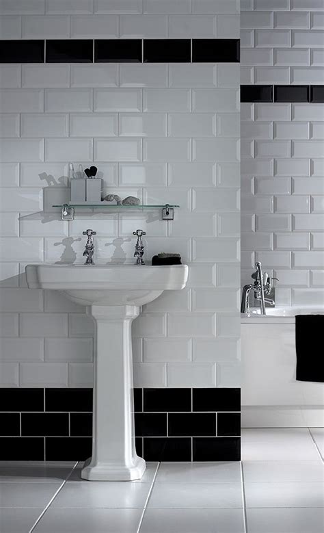 Create your own look using metro tiles in black & white for an elegant ...