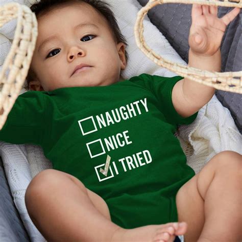 Shop 'Naugthy, Nice, I Tried' Babygrows on Instajunction. Browse our massive range of ...