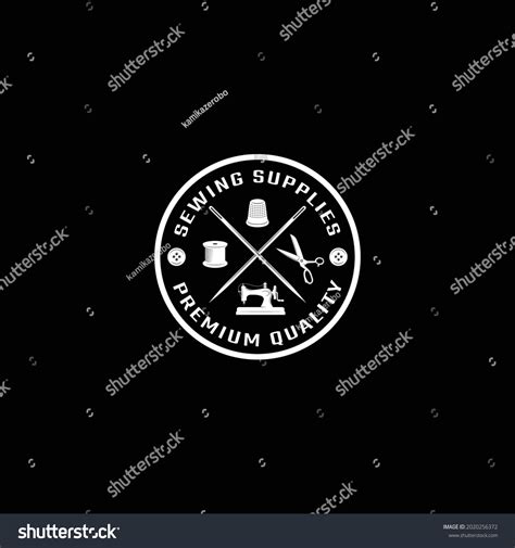 Tailor Mode Logo Black White Vector Stock Vector (Royalty Free) 2020256372 | Shutterstock