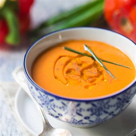 Authentic Spanish Gazpacho: easy, cool, & refreshing! -Baking a Moment