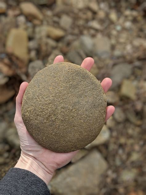 This perfectly round rock I found today : r/oddlysatisfying