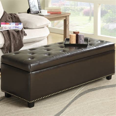 Simpli Home Hamilton Large Storage Ottoman Bench - Walmart.com