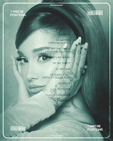 Ariana Grande: 01 YEAR OF "POSITIONS" - Poster Design on Behance