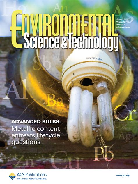 Work featured on the cover of 'Environmental Science & Technology' explores the potential ...