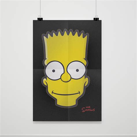 Bart Simpson Face The Simpsons Poster