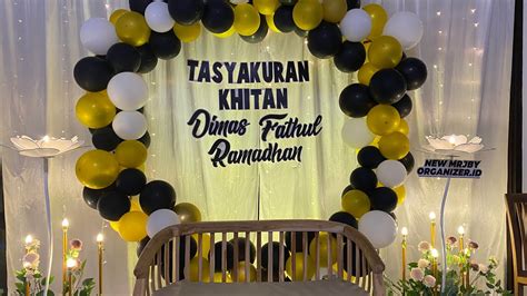 DIY BACKDROP DEKORASI TASYAKURAN KHITANAN - YouTube