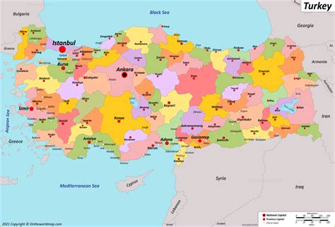 Turkey Map | Detailed Maps of Republic of Turkey