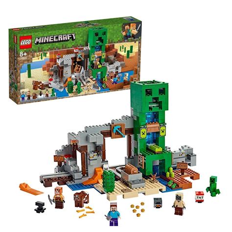 LEGO 21155 Minecraft Mine Steve Minifigure, Blacksmith, Husk, Creeper ...