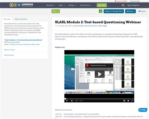 SLASL Module 2: Text-based Questioning Webinar | OER Commons