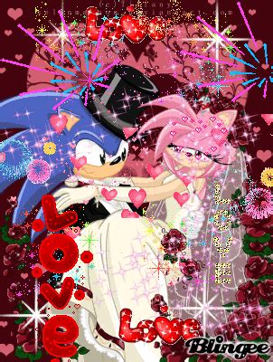 sonic and amy married Picture #107424618 | Blingee.com