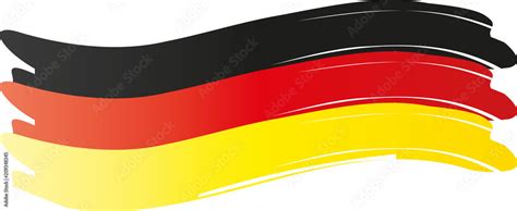 Flagge von Deutschland, Schwarz, Rot, Gold, Fahne, Fussball ...