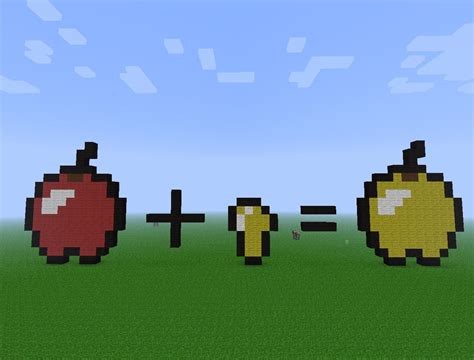 Golden Apple Crafting Recipe Minecraft Map