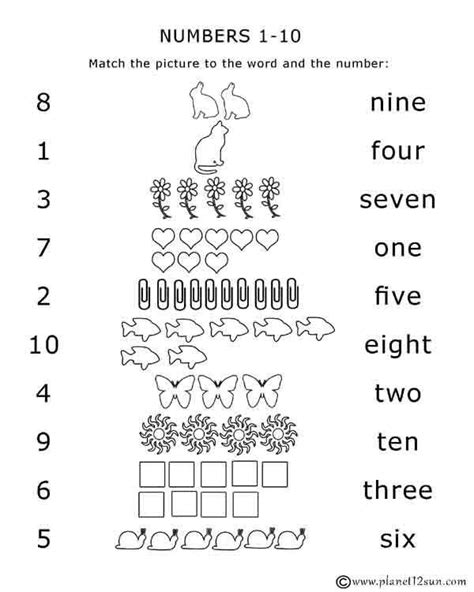 Free Printable Worksheets for Kids