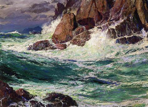 Edward Henry Potthast Stormy Seas painting | framed paintings for sale