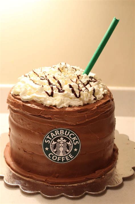 Starbucks Birthday Cake | Starbucks cake, Party cakes, Cake decorating designs