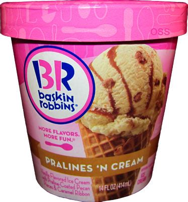 On Second Scoop: Ice Cream Reviews: Baskin-Robbins Pralines n' Cream Ice Cream