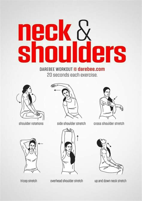 Neck and shoulder relief | Ejercicios de entrenamiento, Ejercicios de estiramiento, Ejercicios ...