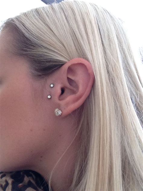 Vertical Tragus surface piercing | Ear piercings tragus, Tragus piercings, Ear piercings