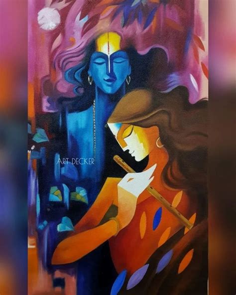 acrylic canvas Radha Krishna Paintings at Rs 4500 in New Delhi | ID ...