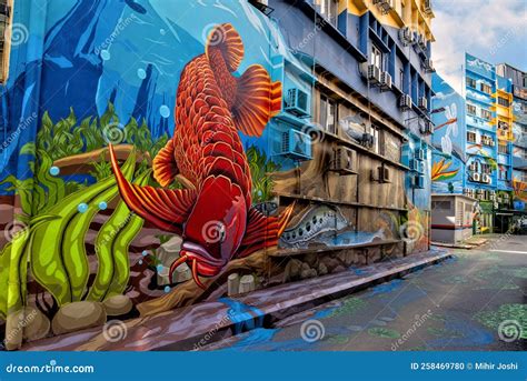 Beautiful Street Art in Kuala Lumpur Malaysia Attracts Many Tourists Editorial Image - Image of ...