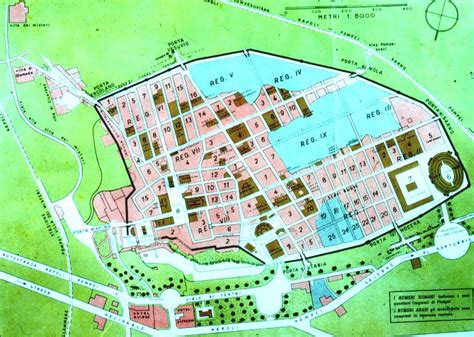 an old map shows the location of several buildings