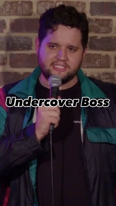 Undercover Boss but better : r/StandUpComedy