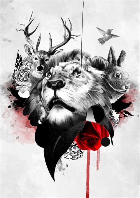 animals collage by Dreamm Nicha, via Behance Picture Collage, Collage ...