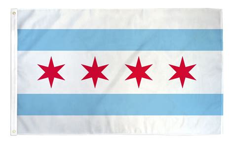 Chicago Illinois Outdoor Flag - Chicago City Flag for Sale — Flagman of America