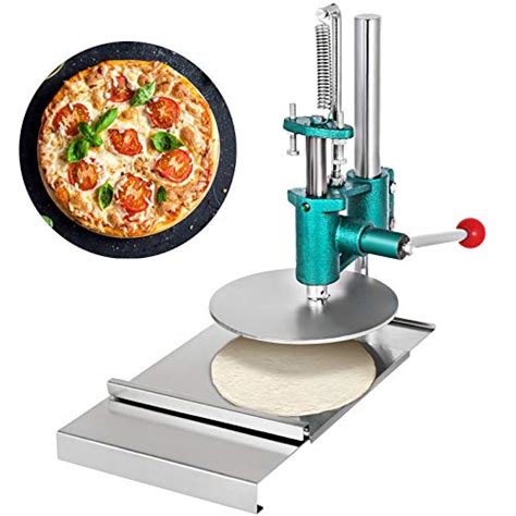 VEVOR Pizza Dough Press Machine, 7.87" Pizza Pastry Press Machine w/ Dual Plates, 200mm ...