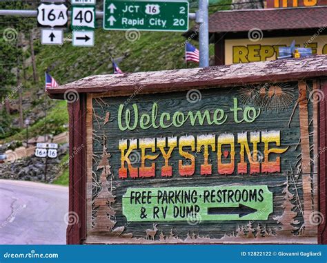 Keystone, South Dakota Stock Photography - Image: 12822122