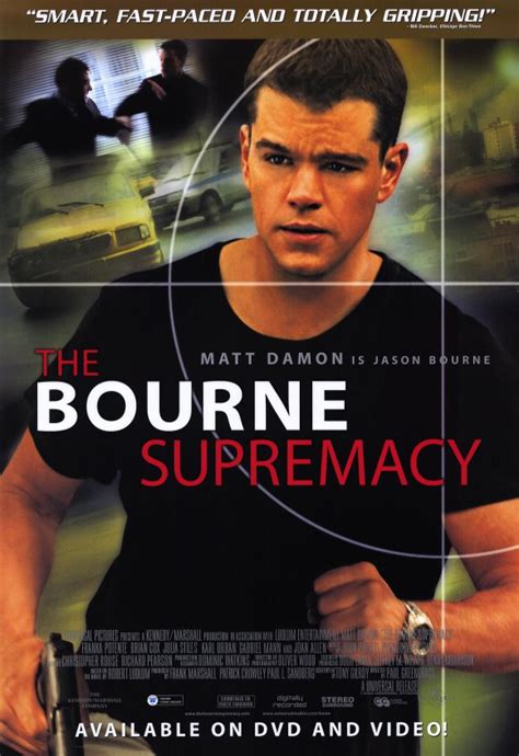 All Posters for The Bourne Supremacy at Movie Poster Shop