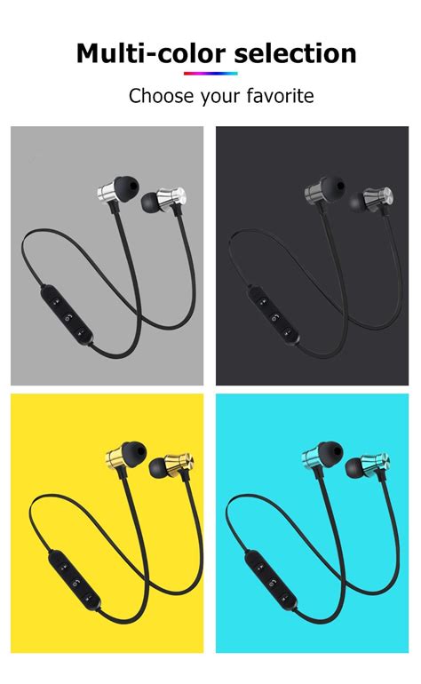 Magnetic Neckband Bluetooth Earphone with Mic - Parvaty.com
