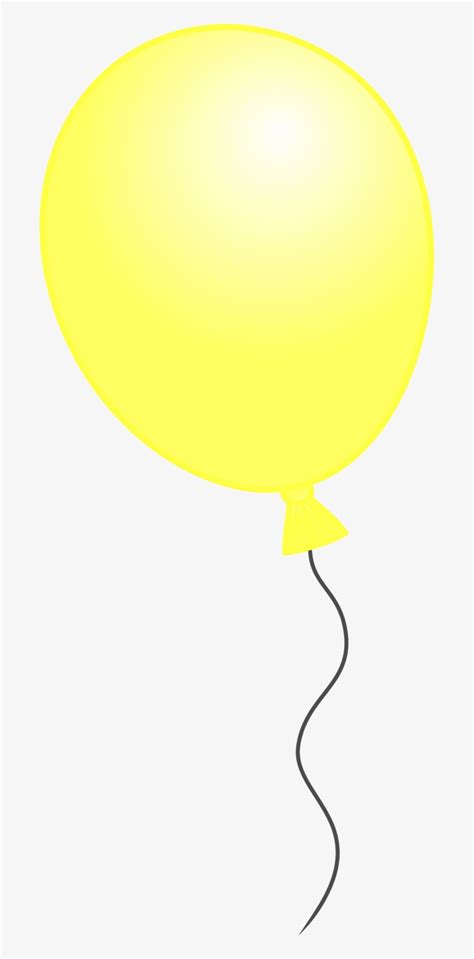 Balloon Clipart Black Background - Yellow Birthday Balloon Png - Free ...