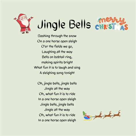 Jingle bells lyrics, dingo bell letra
