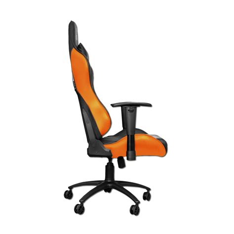 Xigmatek Hairpin Orange Gaming Chair (Black & Orange, 2D Armrests, Butterfly Mechanism, Class 4 ...