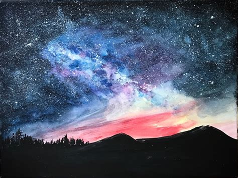 Watercolor galaxy | Watercolor galaxy, Artwork, Watercolor