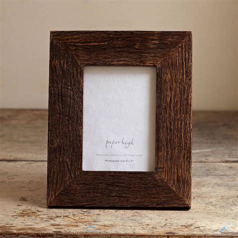 Personalised Handmade Natural Wooden Photo Frame By Paper High | Imagenes de marcos, Marcos de ...