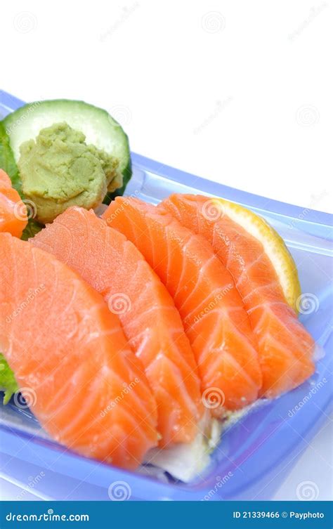 Salmon sushi stock photo. Image of delicious, restaurant - 21339466