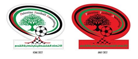 Football teams shirt and kits fan: Palestine football logo