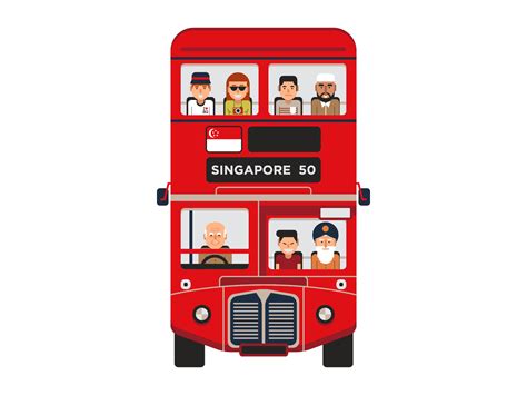 Singapore bus by Tommy Chandra on Dribbble