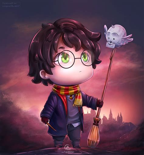 ArtStation - Harry Potter chibi