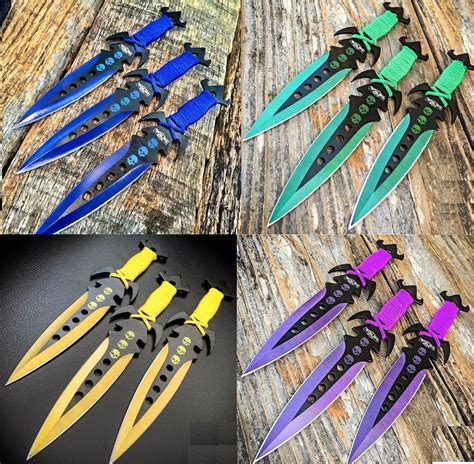 Shop Now — 3 pcs.7.5" Ninja Tactical Combat Kunai Throwing Knife Set w ...