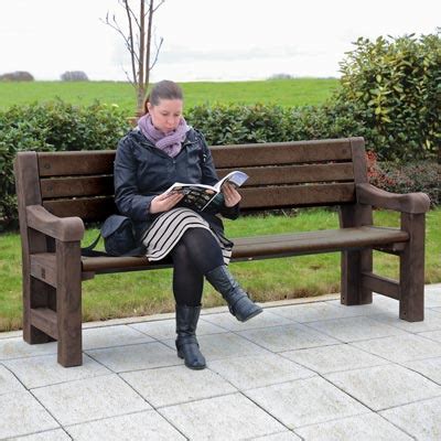 Recycled Material Plastic Benches for Outdoors - Glasdon Ireland