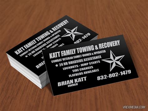 Business Card Design - Katt Family Towing