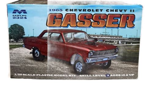 Moebius Models 2324 1965 Chevy II Gasser Plastic Model Kit Open Box Sealed Parts | eBay