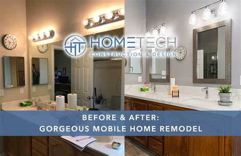 Before & After: Gorgeous Mobile Home Bathroom Remodel